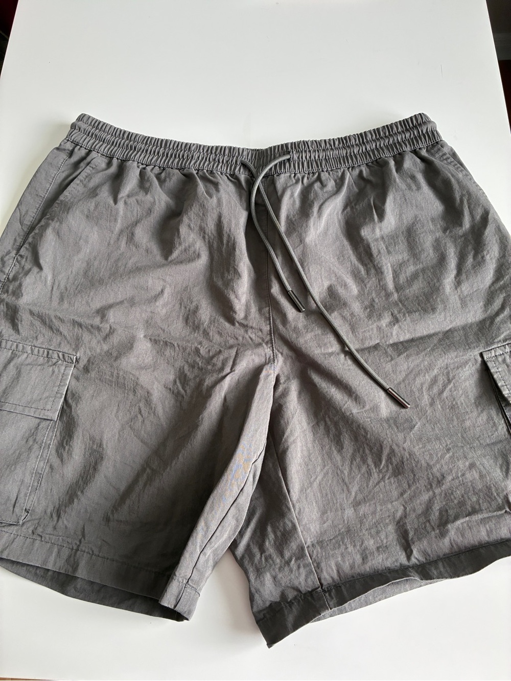Ardene Men's Gray Cargo Drawstring Shorts